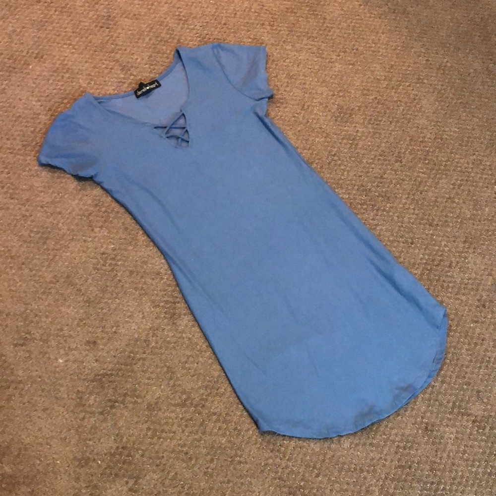 Derek Heart Blue Bodycon Dress